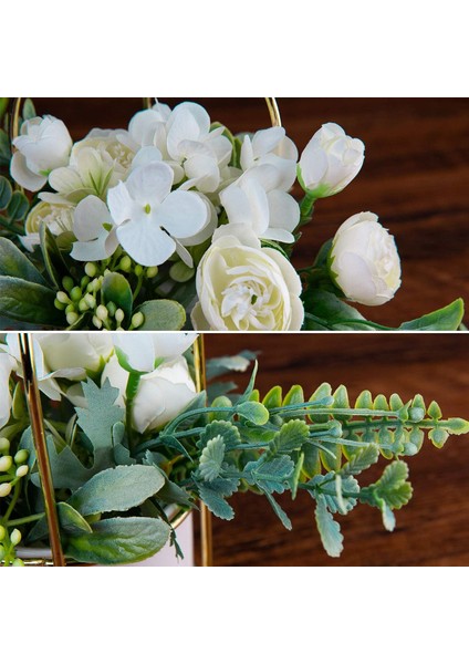 Esinti Yapay Çiçekler Saksı Yapay Bitkiler Seramik Vazoda Bonsai Çiçekleri K (Yurt Dışından) indirimleri