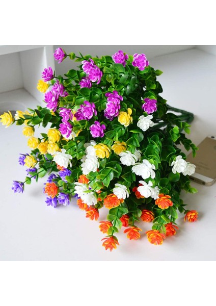 15 Demet Dış Mekan Yapay Çiçekler Yapay Plastik Yeşillik Buketi (Yurt Dışından) indirimleri