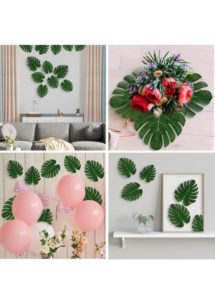 36'lı Paket Yapay Palmiye Yaprakları Orman Dekorasyonu Monstera Yaprakları 3 Boyutlu Trop (Yurt Dışından) fırsatları