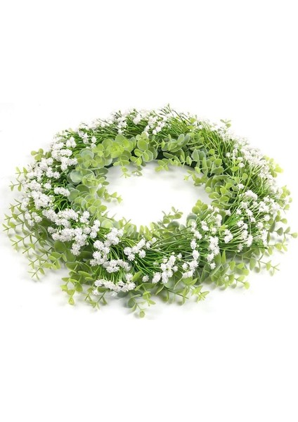 Esinti Gypsophila Çelenk Beyaz Yapay Çelenk Dekorasyon 40 cm Kapı Çelengi Çiçekler Bahar Doğal (Yurt Dışından) fiyatları