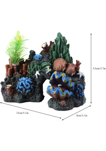 Esinti Akvaryum Dekorasyon Şekil Peyzaj Reçine Mağara Su Dekor Minyatür Süs Obje (Yurt Dışından) modelleri
