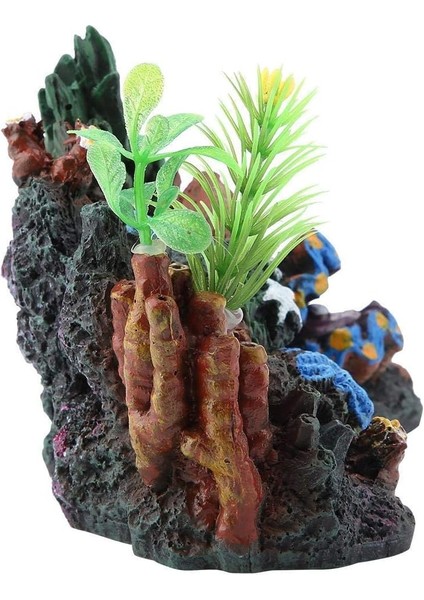 Esinti Akvaryum Dekorasyon Şekil Peyzaj Reçine Mağara Su Dekor Minyatür Süs Obje (Yurt Dışından) indirimleri