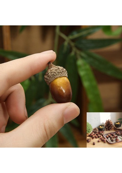 Dr.pink 100 Adet Yapay Fındık Meşe Palamudu Modelleri Sonbahar Dekorasyon Için Zanaat Malzemesi (Yurt Dışından) fiyatları