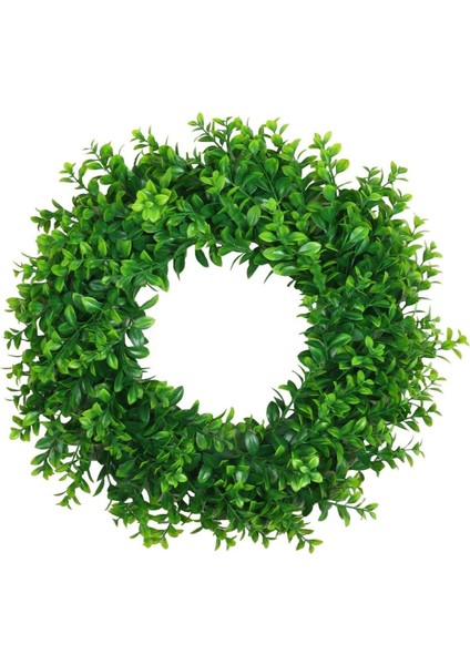 40CM Doğal Çelenk Ön Kapı Çelenkleri, Iç Mekan Için Yapay Yeşil Asılı Çelenk (Yurt Dışından)