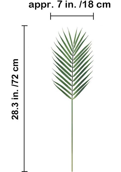 Pieces Yapay Areca Palmiye Yaprakları Kaynaklanıyor Yapay Palmiye Yaprakları Bitkiler (Yurt Dışından) fiyatları