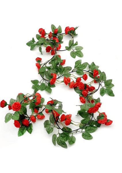 2 Adet 69 Suni Gül Garland Başlığı 180CM (Kırmızı) (Yurt Dışından) fiyatları