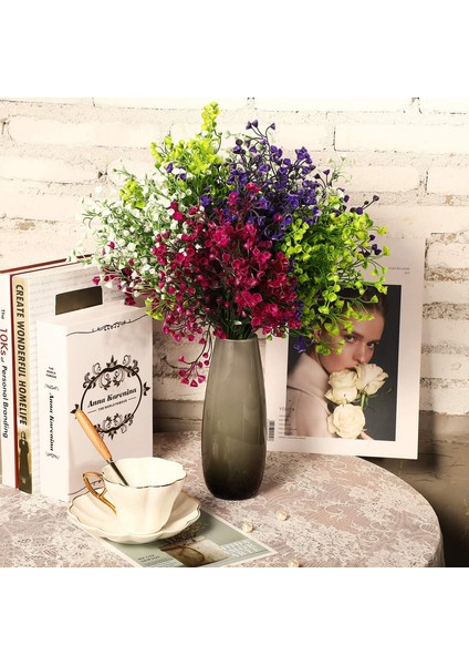 12 Set Yapay Çalı Bitki Çiçeği (Karışık Renkli) (Yurt Dışından) modelleri