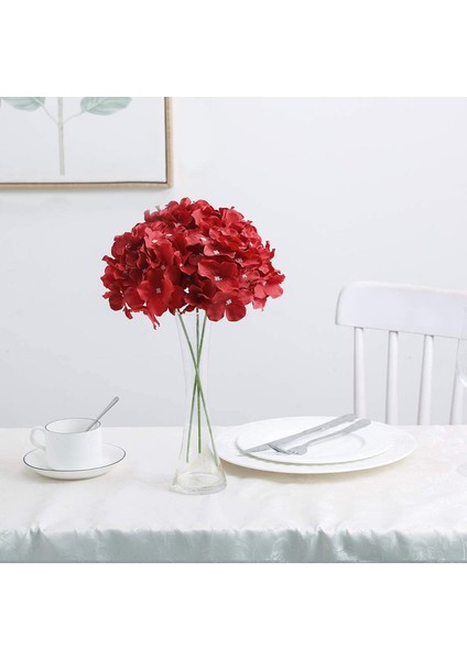 12 Adet Saplı Yapay Ortanca (Koyu Kırmızı) (Yurt Dışından) fiyatları