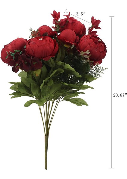 1 Adet Yapay Şakayık Buketi (Büyük Kırmızı) (Yurt Dışından) fiyatları