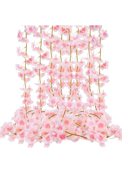 Konunus 4 Adet x 1,8 M Yapay Çiçek Kiraz Çiçeği Çelengi, Kiraz Çiçeği Mavisi (Yurt Dışından) fırsatları