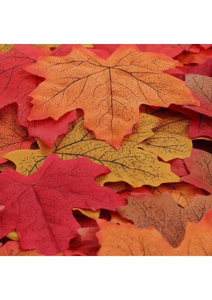 200 Adet Çok Renkli Yapay Akçaağaç Yaprağı Bitki Dekorasyonu (Yurt Dışından)