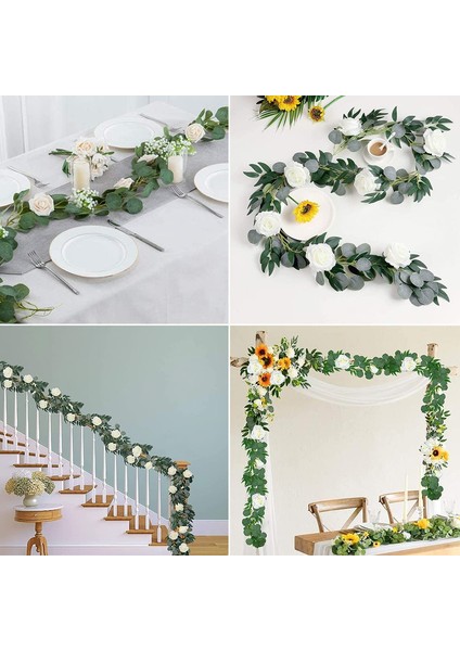 Pembe Asma Süslemeli Yapay Asma Çelenk, 200 cm (Yurt Dışından) indirimleri