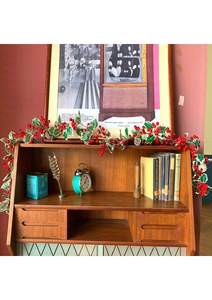 Foot Noel Çelengi Kırmızı Meyvelerle, Dekorasyon Kırmızı Meyvelerle, Yapraklarla, (Yurt Dışından) indirimleri