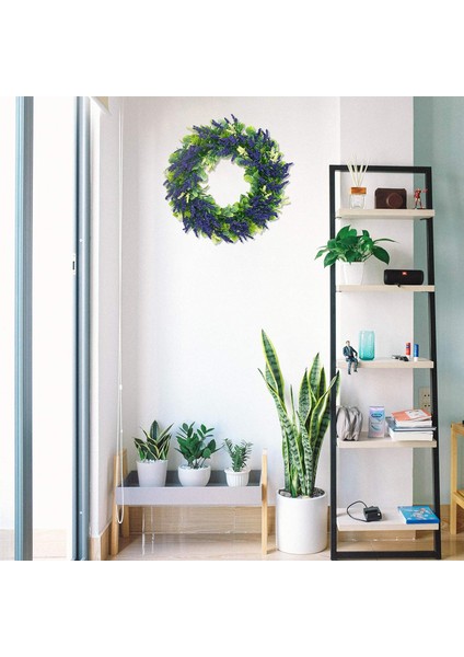 Narin 17 Inç Yapay Lavanta Sonbahar Kapı Çelengi - Yemyeşil ve Güzel Yaz (Yurt Dışından) indirimleri