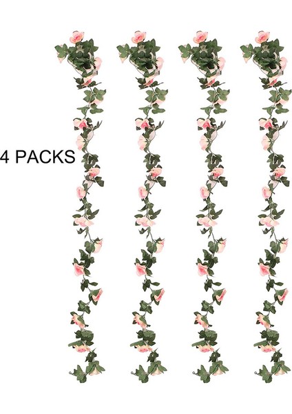 2 x 220 cm Yapay Gül Sarmaşığı Asma Çelenk (16 Gül, Şampanya) (Yurt Dışından) modelleri