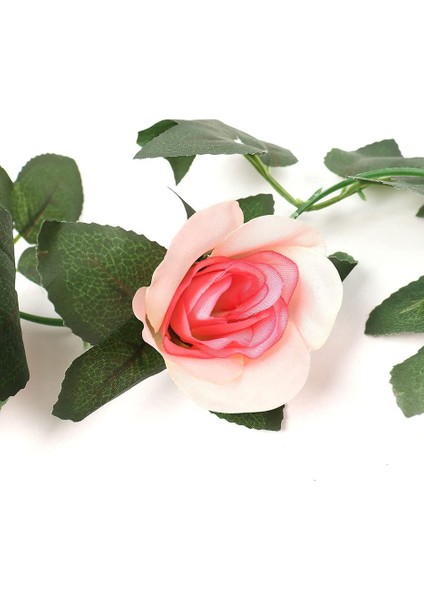 2 x 220 cm Yapay Gül Sarmaşığı Asma Çelenk (16 Gül, Şampanya) (Yurt Dışından) fırsatları