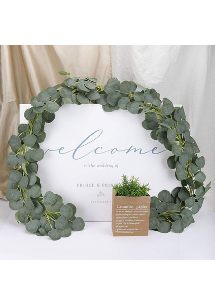 5'li Paket Yapay Okaliptüs Garland Okaliptüs Vines Yapay Gümüş Bebek (Yurt Dışından) modelleri