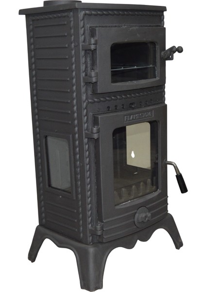 FS-054 Majör Lüx 3 Camlı Kuzineli Döküm Soba fiyatları