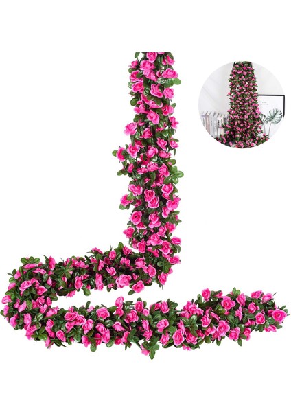 4 Adet Yapay Gül Çelengi, 220 cm Sahte Gül Asma Çiçek Çelengi (Yurt Dışından) fiyatları