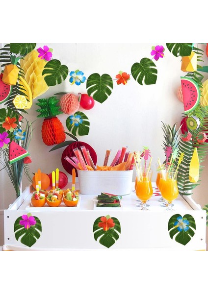 60 Adet Tropikal Palmiye Yaprağı ve Hibiskus Çiçeği (Yurt Dışından) indirimleri