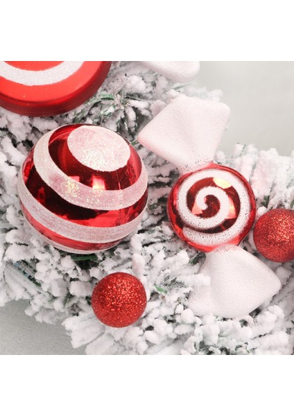 Noel Çelengi, Advent Çelengi, Kapı Çelengi, Kırmızı Toplarla Asmak Için Duvar Çelengi W (Yurt Dışından) fiyatları