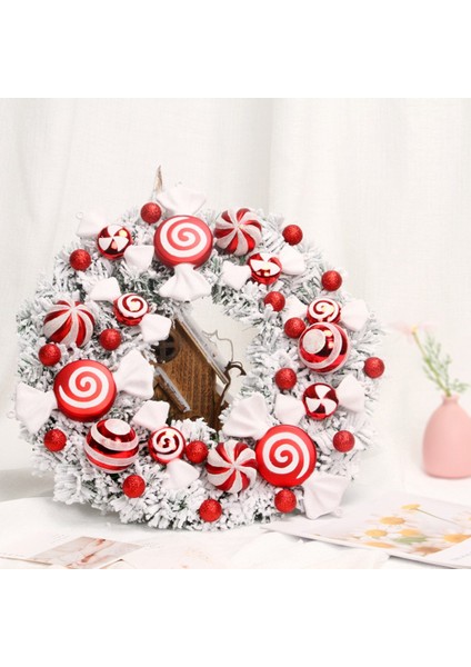 Noel Çelengi, Advent Çelengi, Kapı Çelengi, Kırmızı Toplarla Asmak Için Duvar Çelengi W (Yurt Dışından) fırsatları