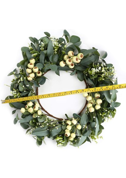 Esinti Yeşil Okaliptüs Çelengi, Büyük Meyveli Yapay Okaliptüs Yaprakları Çelenk (Yurt Dışından) indirimleri