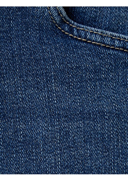 Slim Fit Pamuklu Kot Şort Erkek Cep Detaylı Katlamalı Paça Fonksiyonel Yazlık