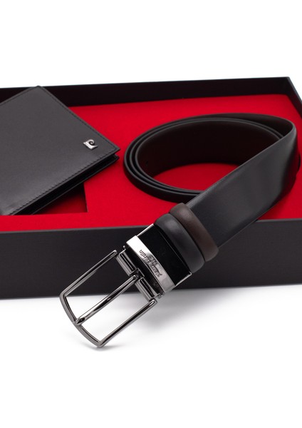 Çift Yönlü Deri Kemer & Cüzdan Ikili Set PCCİFT01SK-2060A55 modelleri