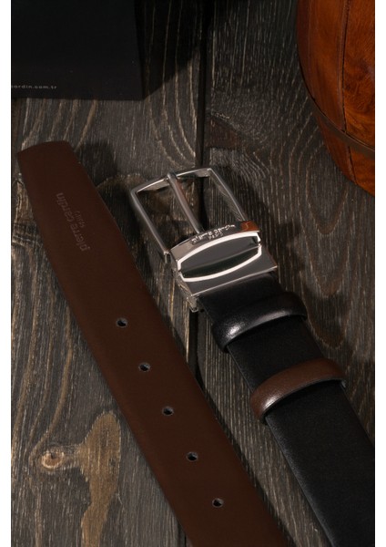 Çift Yönlü Deri Kemer & Cüzdan Ikili Set PCCİFT01SK-2060A55