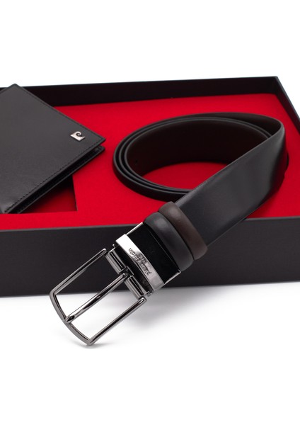 Çift Yönlü Deri Kemer & Cüzdan Ikili Set PCCİFT01SK-3664F2I modelleri