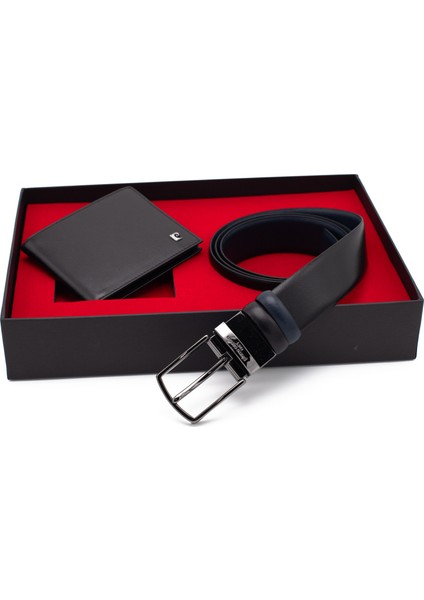 Çift Yönlü Deri Kemer & Cüzdan Ikili Set PCCİFT01SL-2060A55