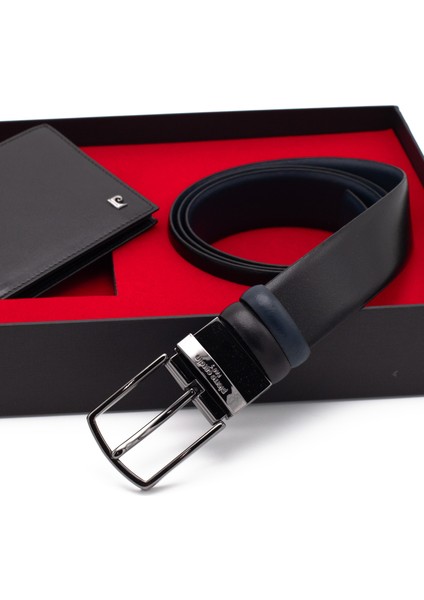 Çift Yönlü Deri Kemer & Cüzdan Ikili Set PCCİFT01SL-2060A55 modelleri