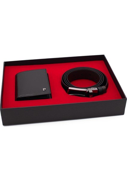 Çift Yönlü Deri Kemer & Cüzdan Ikili Set PCCİFT04SK-1335A2C fiyatları