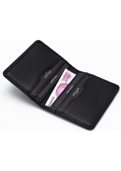 Siyah Unisex Deri Kartlık 1252S3L modelleri
