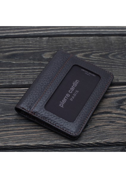 Kahve Unisex Deri Kartlık 1252K6C