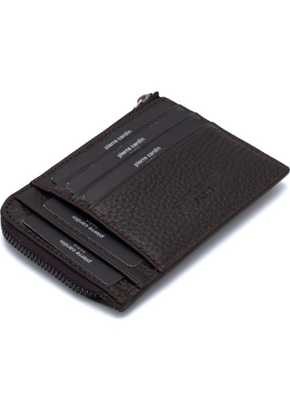 Kahve Unisex Deri Kartlık 1750P3X