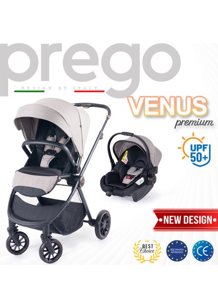 Venüs Premium Çift Yönlü Travel Sistem Bebek Arabası