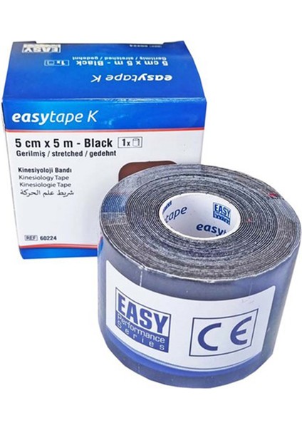 Easytape Premium Kinesio Tape Siyah 5 cm x 5 mt fiyatları