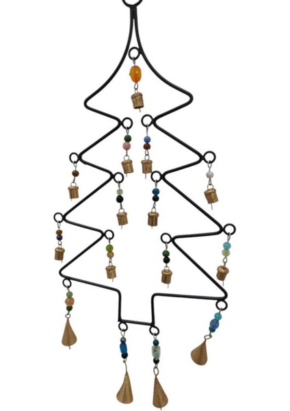 Renkli Metal Yılbaşı Ağacı Çan Süsleri, Parti Dekoru, Neşeli ve Şık Tasarım fiyatları