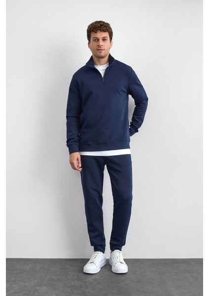 Lacivert Regular Fit Jogger Pantolon