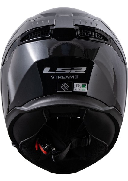 Stream 2 Parlak Siyah Full Face Motosiklet Kaskı fırsatları