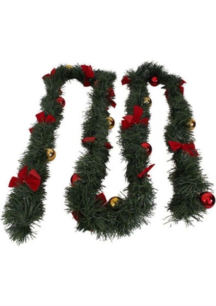 Yılbaşı Temalı Süslü Çam Dalı, 2,5-3 M, Yeşil, Dekoratif ve Şık Tasarım fiyatları