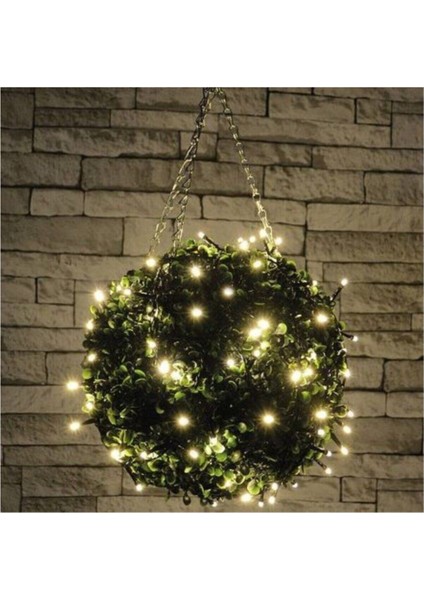 Sarı 5m Peri Günışığı 50 LED Pilli Ağaç Dekorasyon Işıklandırma Seti modelleri