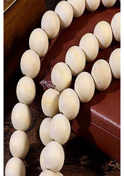 5 Metre Doğal Ahşap Boncuklu Yılbaşı Süsü, Sıcak ve Şık Dekorasyon Parçası fiyatları