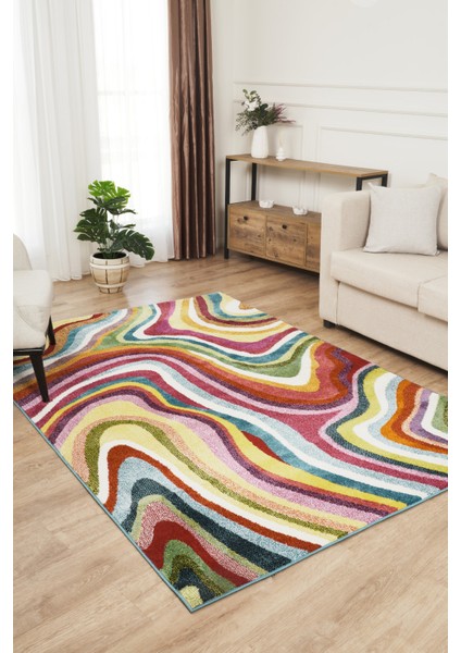 Renkli Picasso Modern Hav Toz Vermez Yumuşak Dokulu Salon Mutfak Koridor Oturma Odası Yolluk Halı