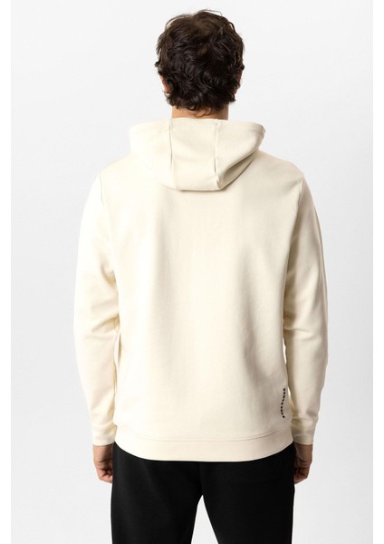 Bej Regular Fit Pamuklu Kapüşonlu Sweatshirt fırsatları