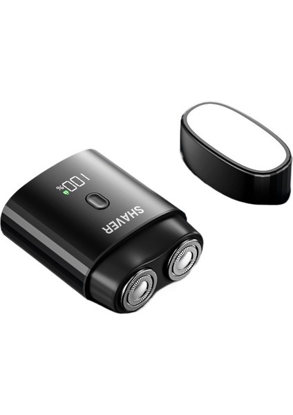 Döner Çift Bıçaklı Tıraş Makinesi, Type-C Şarj Edilebilir, Kompakt ve Taşınabilir Tıraş Makinesi (Yurt Dışından)