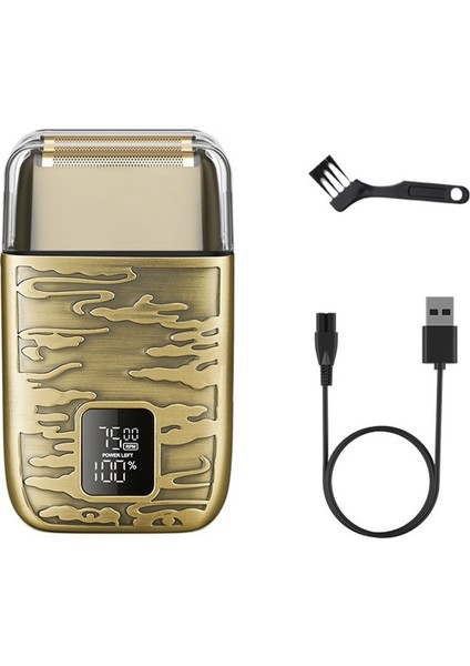 Erkekler Için Şarjlı Tıraş Makinesi, Saç Kesimi ve Tıraş Için Alternatif Hareketli Elektrikli Çift Bıçaklı Tıraş Makinesi. (Yurt Dışından)