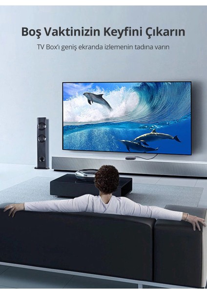 4K HDMI Kablo, 1 m, Siyah, 10115